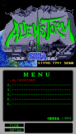 Alien Storm (Mega-Tech) Title Screen